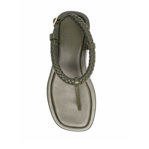 Gia Borghini / RHW leather flat braided Rosie 3 sandals - Picture 1 of 9